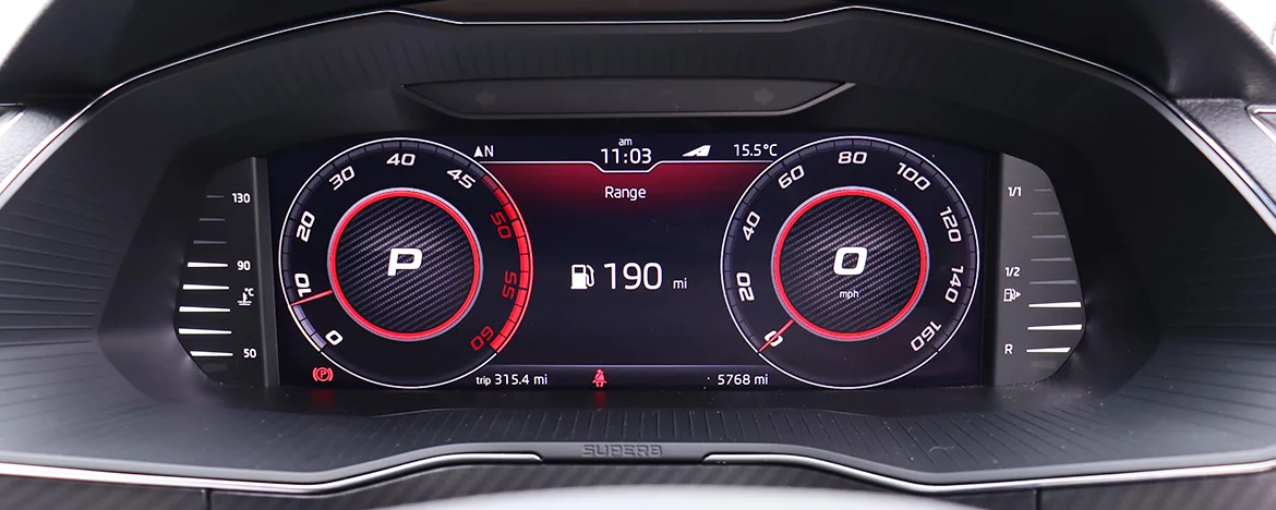 Digital drivers display 