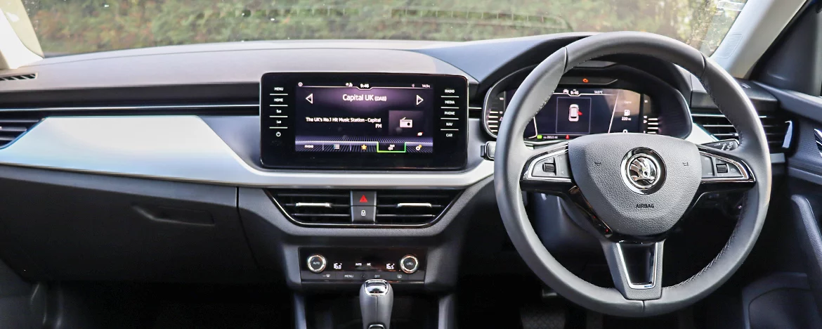 Cabin view from back seats 