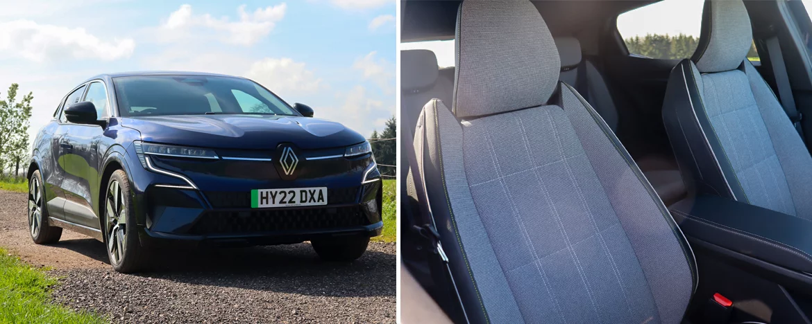 Renault Megane E-Tech exterior and interior design