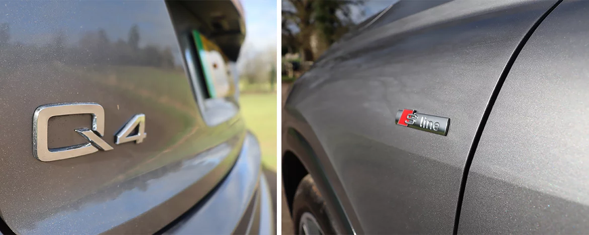Audi Q4 e-tron badges