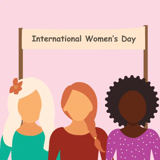 International woman's day graphic