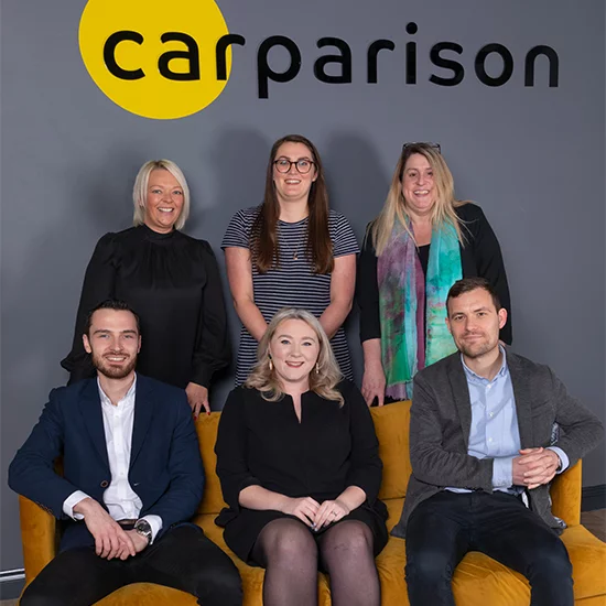 Carparison's senior management in new Marsh Barton office