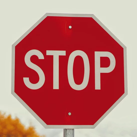 stop traffic sign