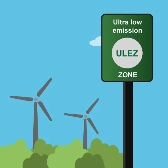 Ultra low emission zone graphic
